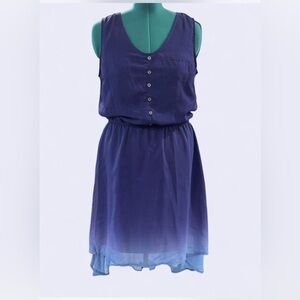 Blue Gradient Ombre Dress